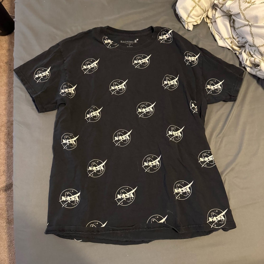 NASA Black Graphic Tee